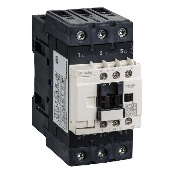 LC1D65AB7  Contactors D Telemecanique Контактор 3P Everlink AC3 440В 65A катушка управления 24В AC 50/60Гц Schneider Electric