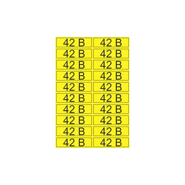 55-0003; Наклейка знак электробезопасности «42 В» 15х50 мм (20шт на листе) Rexant (Рексант)
