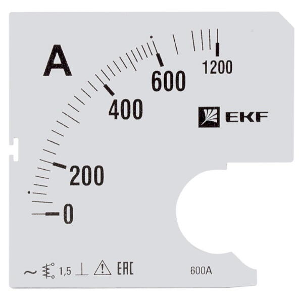 s-a961-600 Шкала сменная для амперметра A961 6005А-1.5 PROxima EKF