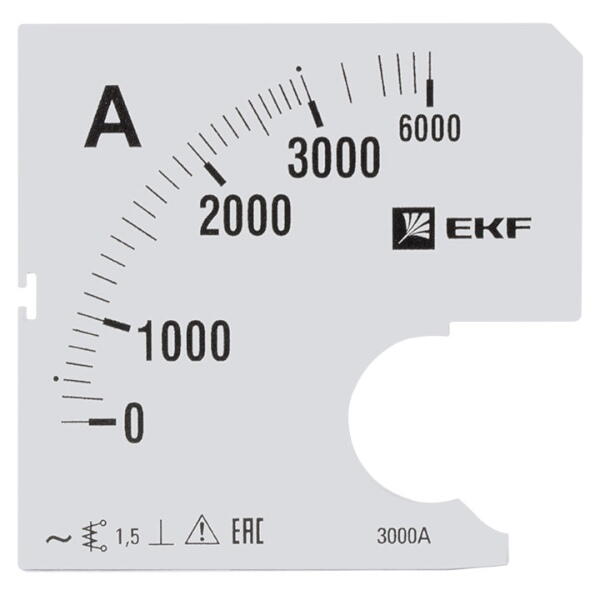 s-a961-3000 Шкала сменная для амперметра A961 30005А-1.5 PROxima EKF