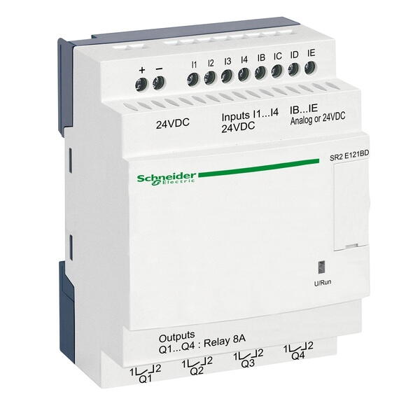 SR2E121BD  Zelio Logic Интеллектуальное реле эконом. 12 I/O 24V DC Schneider Electric