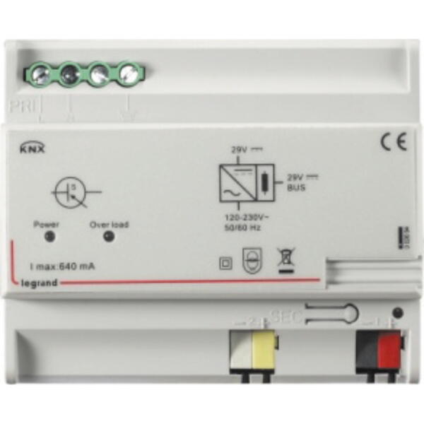 002694  Системный блок питания KNX 640мА DIN 6 модулей Legrand