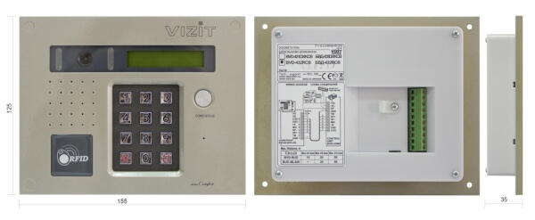 Блок вызова для совместной работы с БУД-420M и БУД-420Р  БВД-432FCB Vizit