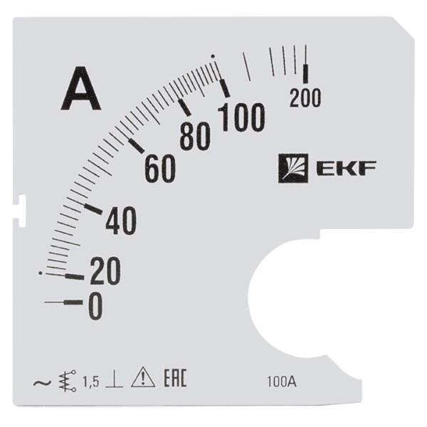 s-a961-100 Шкала сменная для амперметра A961 1005А-1.5 PROxima EKF