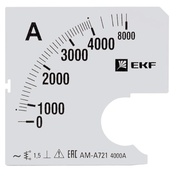 s-a721-4000 Шкала сменная для амперметра A721 40005А-1.5 PROxima EKF