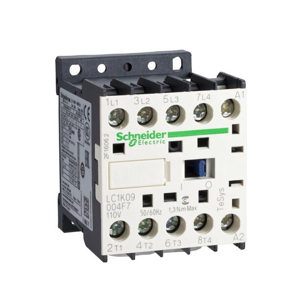 LC1K09004M7  Contactors K Telemecanique Контактор 25А, 4P(4НО), 220V 50/60Гц AC1 Schneider Electric