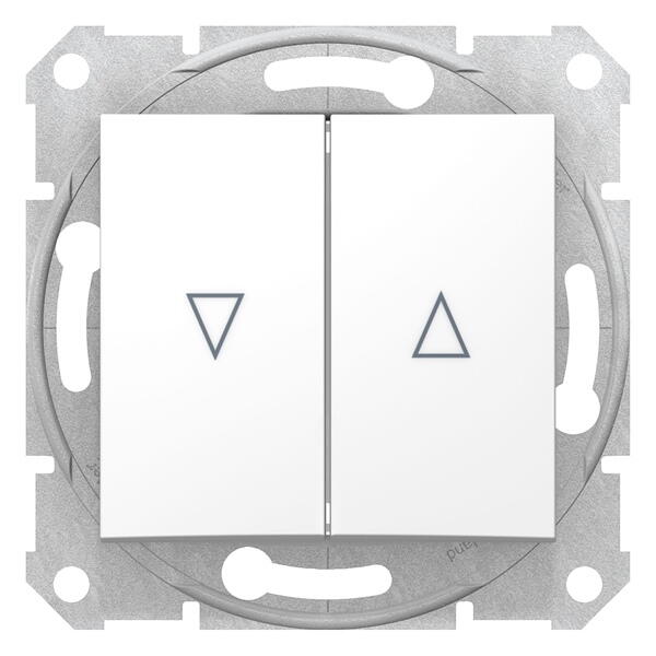 SDN1300321  Sedna Выключатель жалюзийный с механической блокировкой 10А (сх.4) белый Schneider Electric