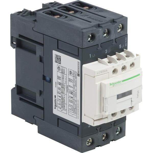 LC1D50AB7 (LC1D50AB7C)  Contactors D Telemecanique Контактор 3P Everlink AC3 440В 50A катушка управления 24В AC 50/60Гц Schneider Electric