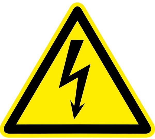 pn-1-02; Знак пластик "Опасность поражения электрическим током" (Молния) W08 (150х150мм.) PROxima EKF