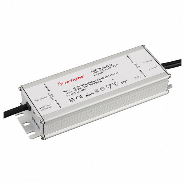 Блок питания ARPV-UH12150-PFC (12V, 12.5A, 150W)  024269 Arlight