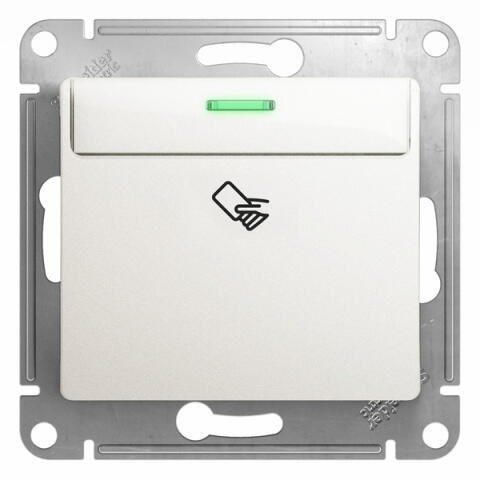 GSL000669  Glossa Перламутр Выключатель карточный сх.6 Schneider Electric