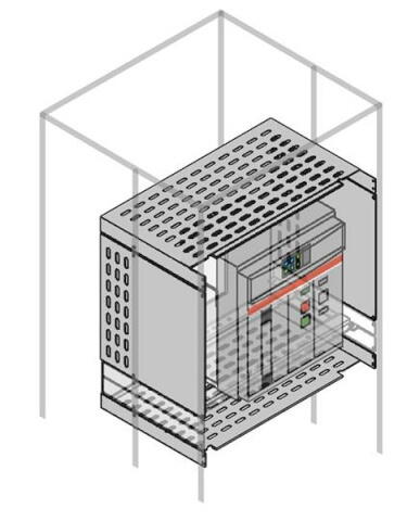 1STQ009064A0000  Перегородка 2A-3A E4.2 H=600мм W=800мм ABB