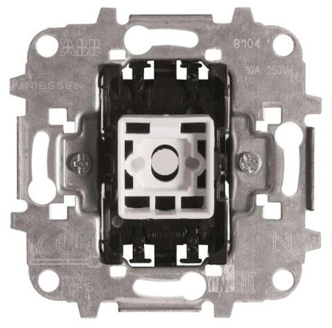 2CLA811000A1001  Механизм 1-клавишного проходного переключателя, 10А/250В ABB