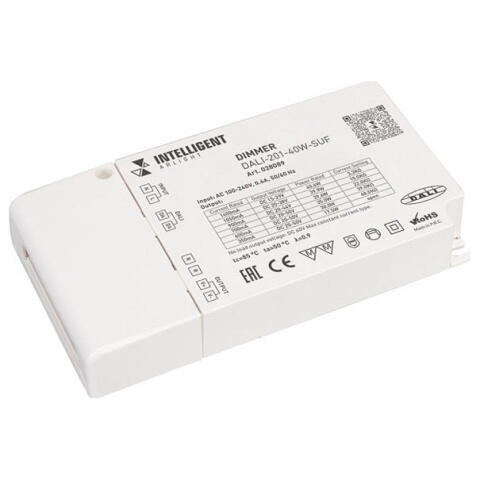 Диммер INTELLIGENT DALI-201-40W-SUF (230V, 350-1400mА) 028089 Arlight