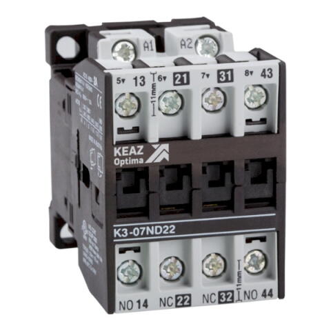 117340  Контактор релейный OptiStart K3-07ND22=220DC КЭАЗ