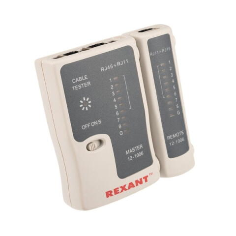 12-1006 Тестер кабеля RJ-45+RJ-11 468 Rexant Рексант