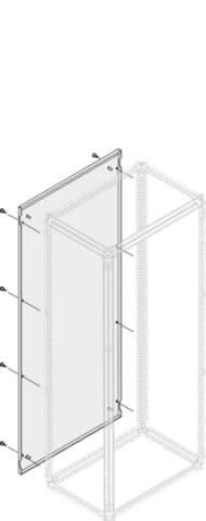 1STQ007619A0000  Панель задняя/боковая IP30/40 H=2000мм W/D=300M ABB