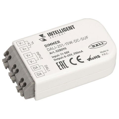 Диммер INTELLIGENT DALI-201-15W-DC-SUF (8-45V DC, 350mА) 028090 Arlight