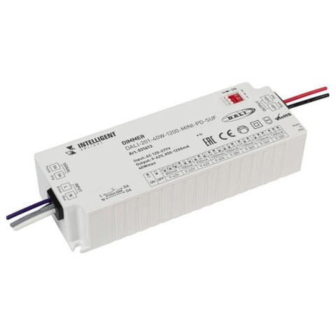 Диммер INTELLIGENT DALI-201-40W-1200-MINI-PD-SUF (230V, 800-1200mА) 031613 Arlight