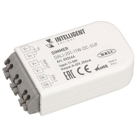 Диммер INTELLIGENT DALI-201-11W-DC-SUF (8-45V DC, 250mА) 032464 Arlight