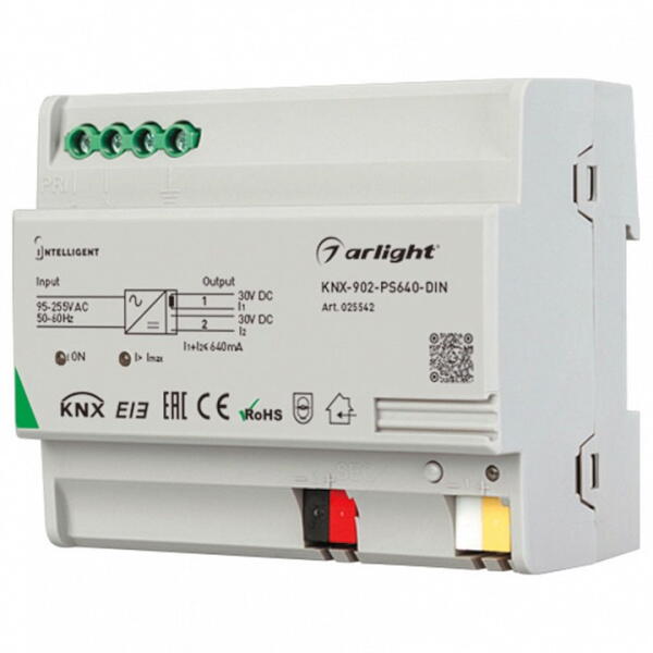 Блок питания шины KNX-902-PS640-DIN (230V, 640mA)  025542 Arlight