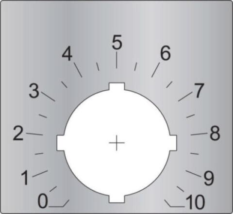 SK615562-88  Шильдик для потенциометра (со шкалой) ABB