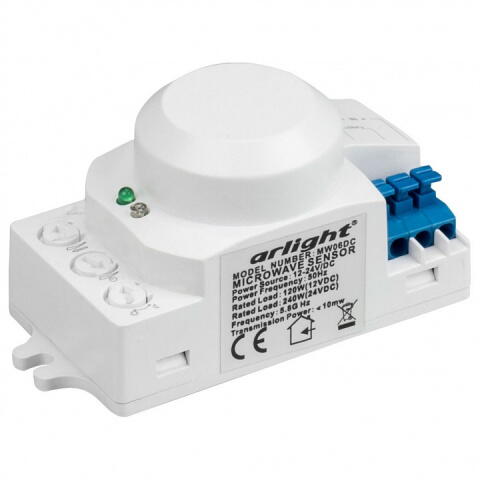 Датчик движения MW06DC (12-24V, 120-240W,угол 360°; 017730 Arlight