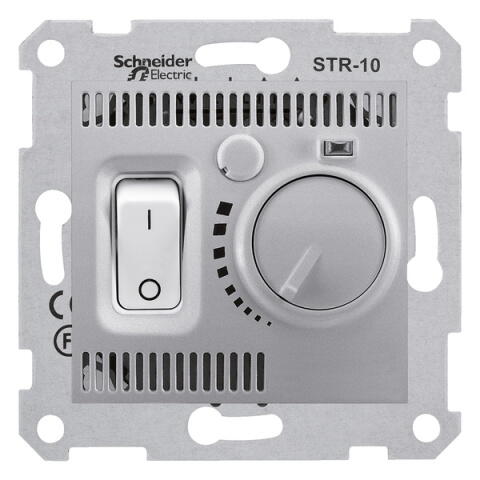 SDN6000160  Sedna Термостат комнатный 10А алюминий Schneider Electric