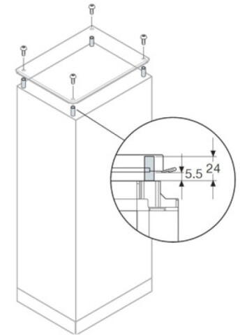 AE1015  Проставки для вентиляции шкафа IS2 (IP20) ABB