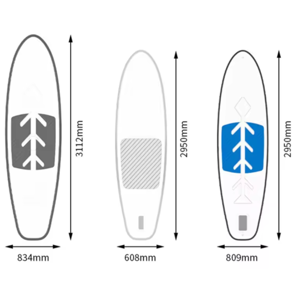 Прозрачная Надувная SUP-доска Сапборд для серфинга Zebec 44992E5B 