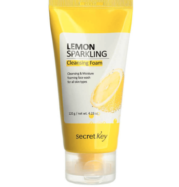 Освежающая лимонная пенка для умывания Secret Key Lemon Sparkling Cleansing Foam 17842D37