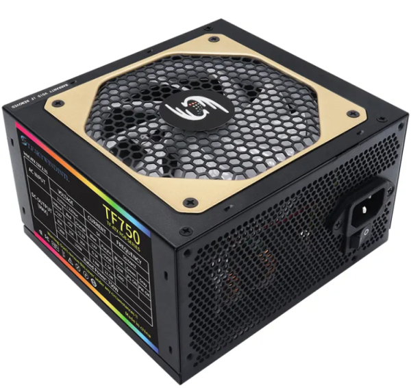 Белый RGB вентилятор и полный модульный блок питания игровой 750 Вт ATX коммутация PSU 28C19D64