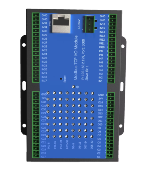 Modbus TCP IO модульный контроллер Ethernet 100 Мбит/с 64 каналов Стандартный Modbus TCP протокол Контроллер 12F24EBA