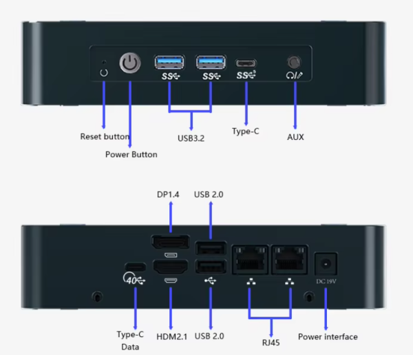  Мини-ПК 96900HX Настольный компьютер Minipc-DHD690 143FF102